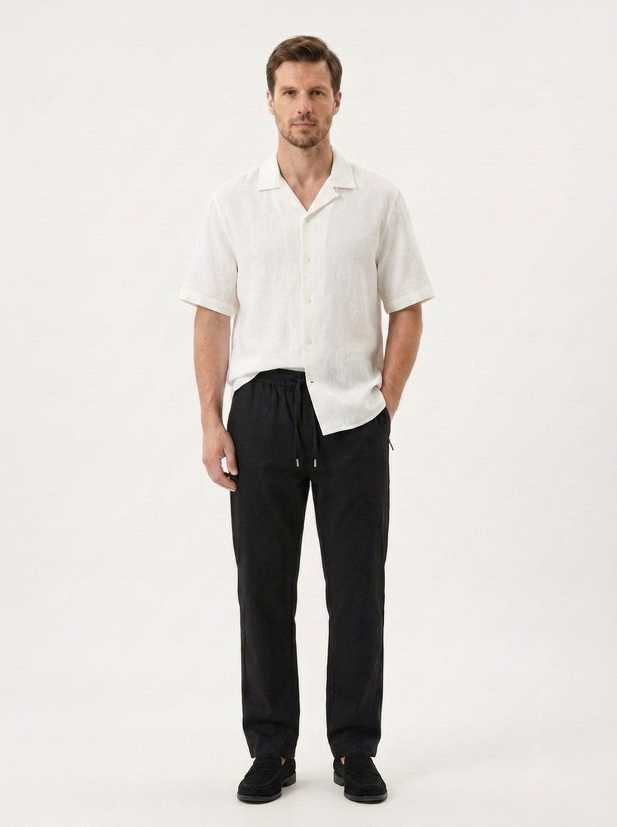 The Pure Linen Trouser — Straight Cut