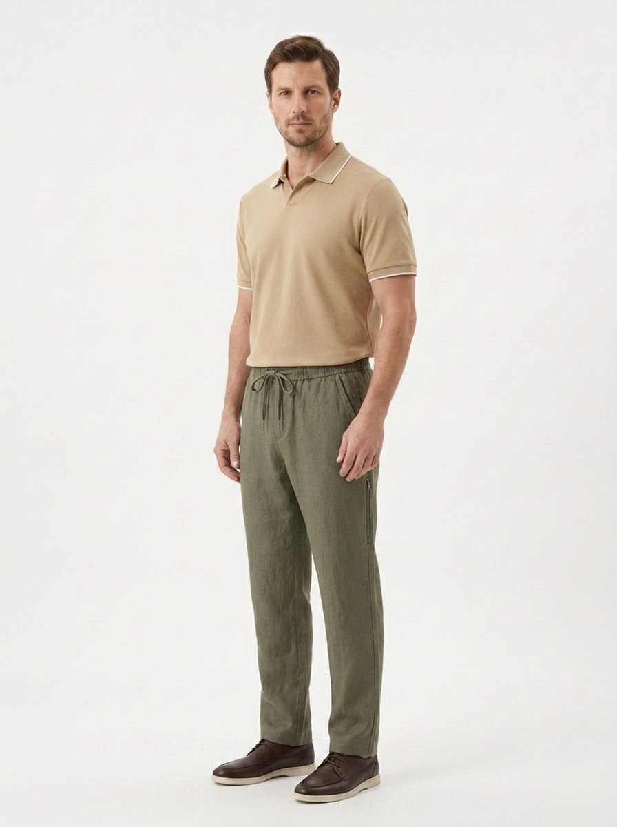 The Pure Linen Trouser — Straight Cut