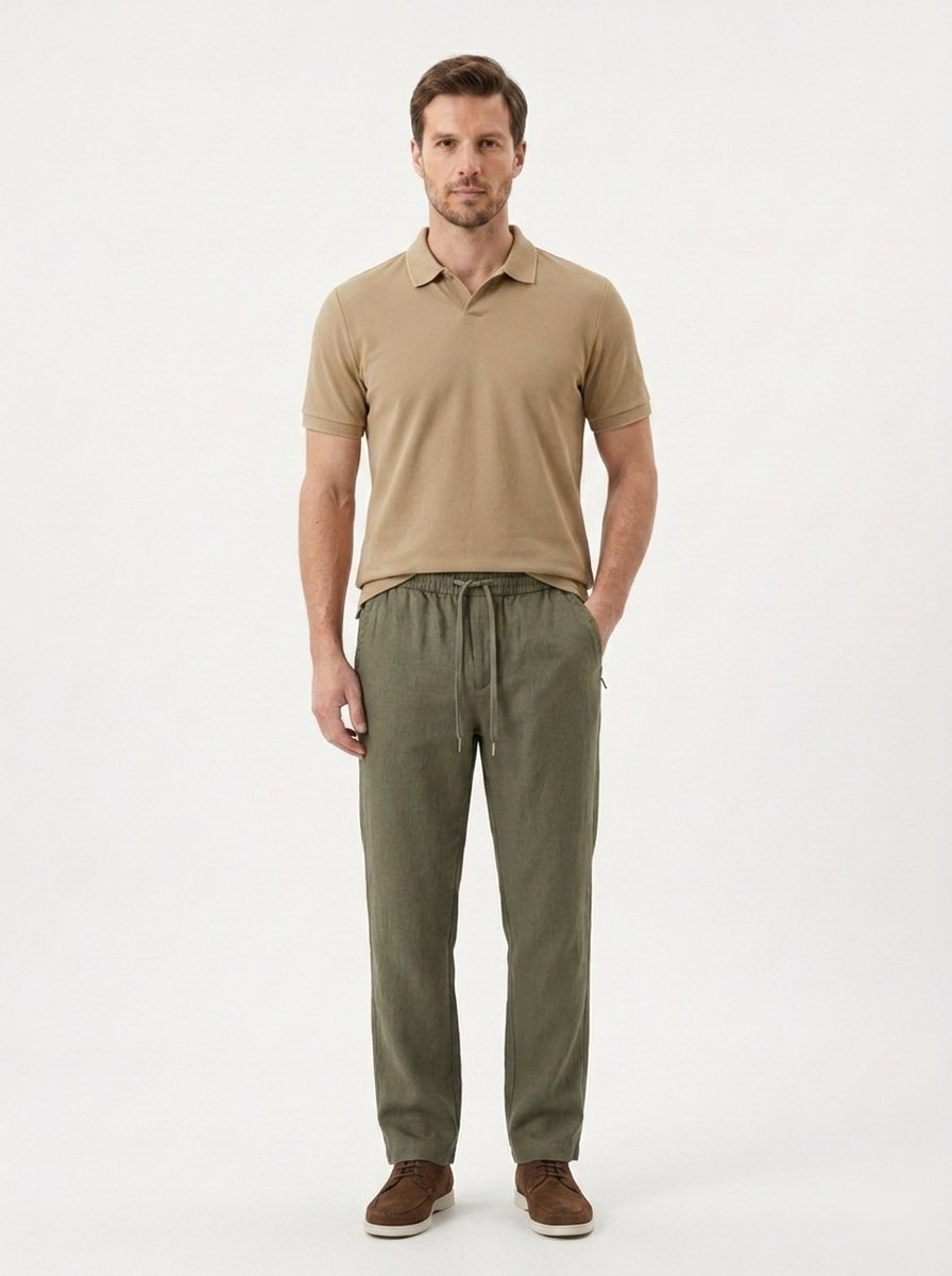 The Pure Linen Trouser — Straight Cut