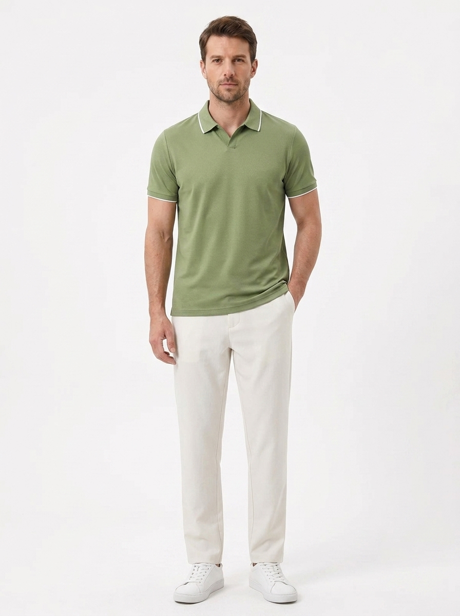 The Pique Polo — Mercerized Cotton