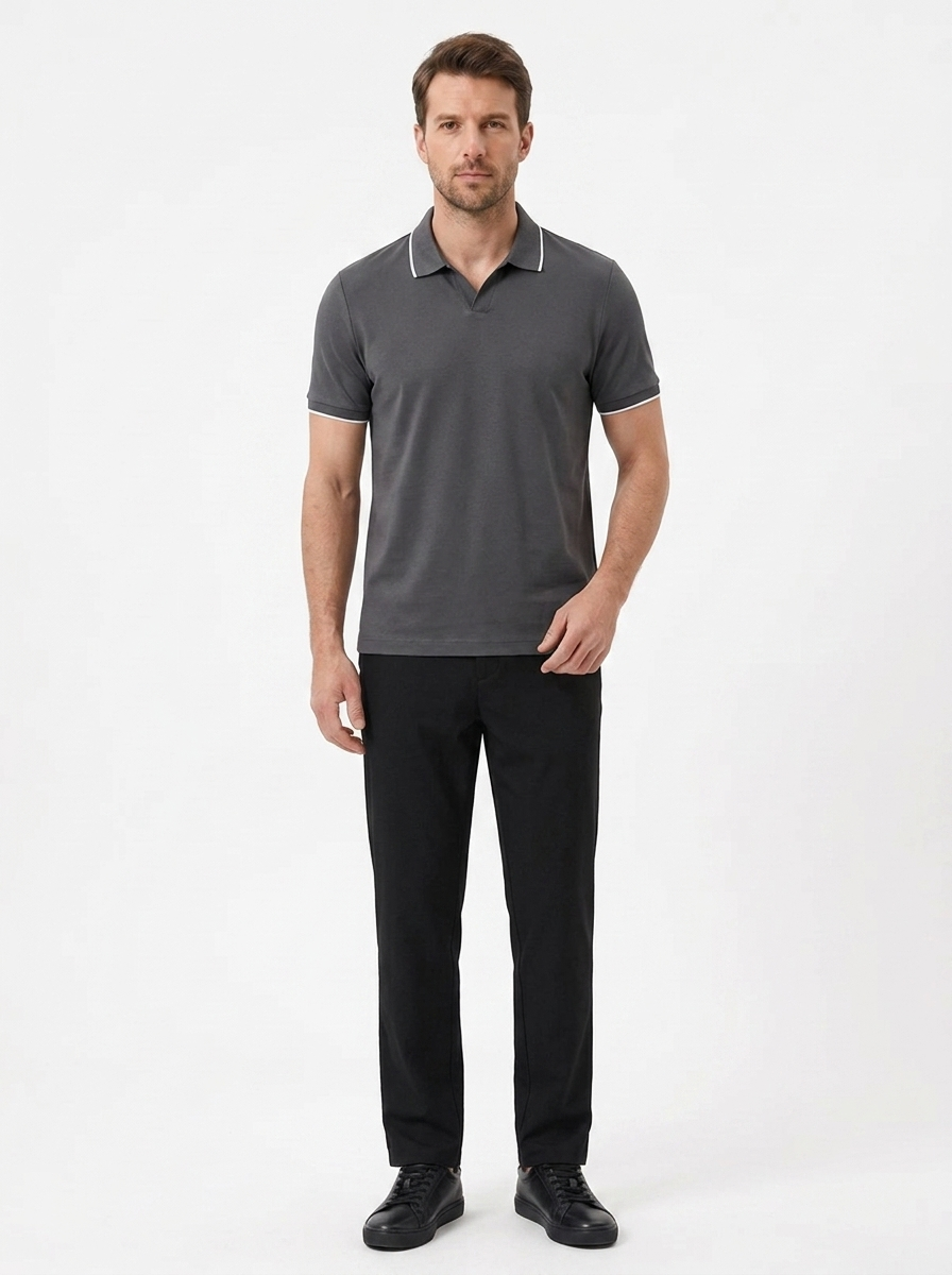 The Pique Polo — Mercerized Cotton