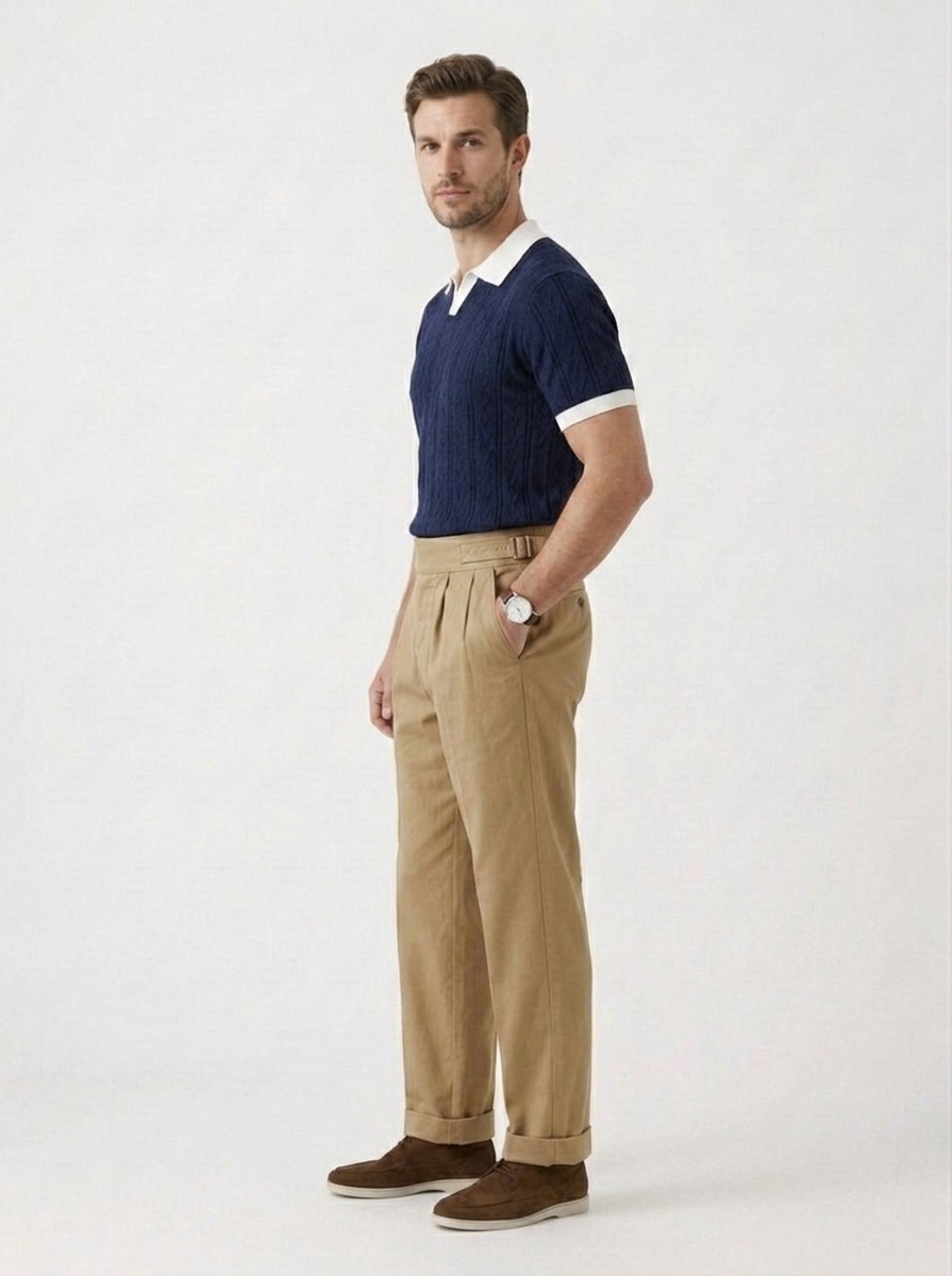 The Ice-Silk Polo — Contrast Panel