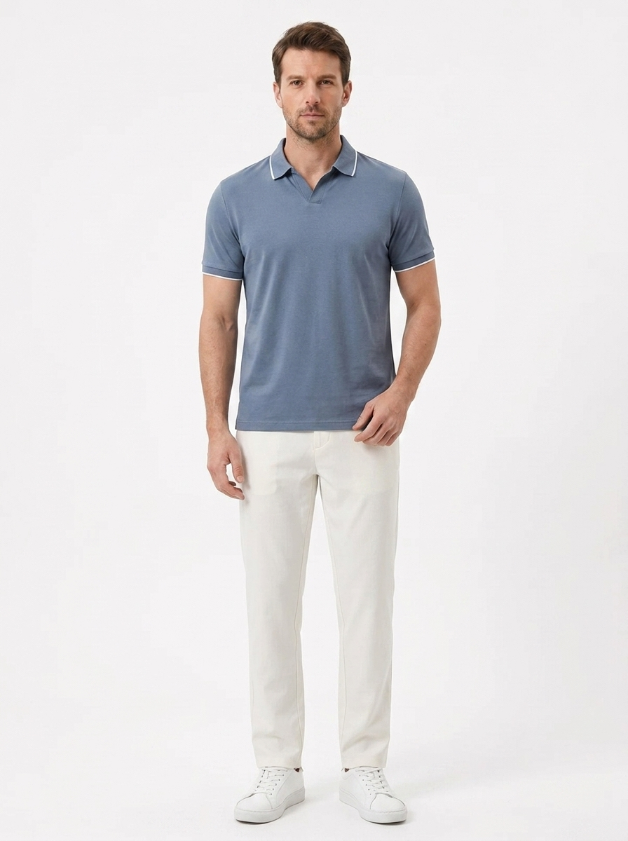 The Pique Polo — Mercerized Cotton