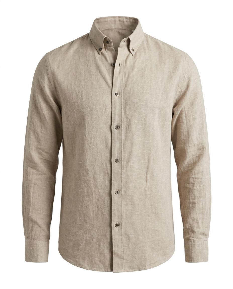 The Linen Work Shirt — Slim Lapel