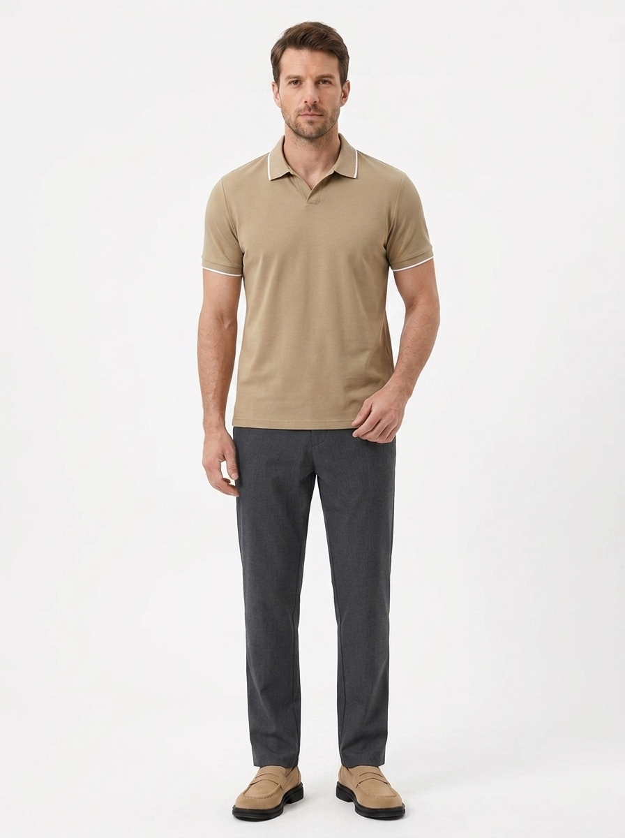 The Pique Polo — Mercerized Cotton
