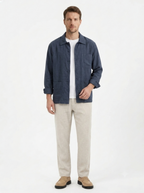The Linen Overshirt — Lapel Cut
