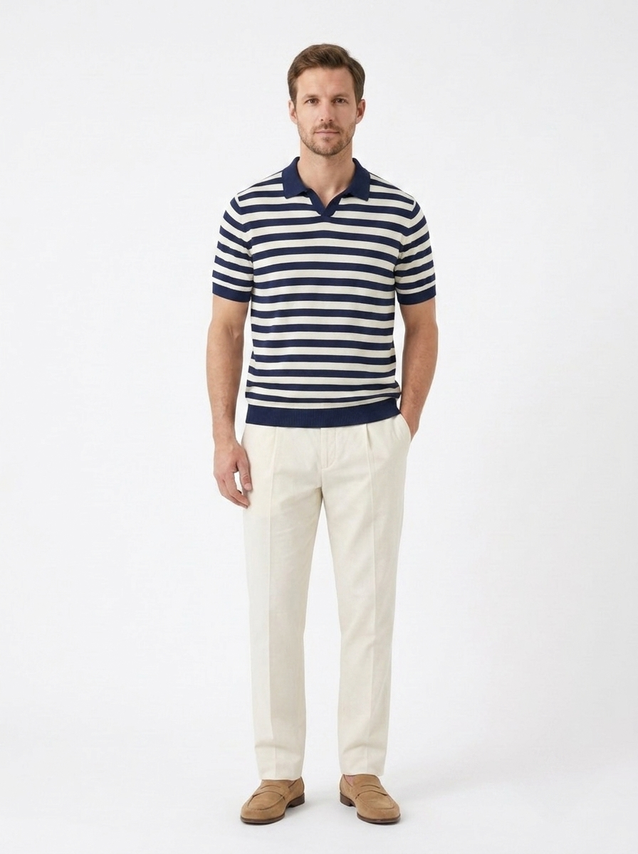 The Summer Polo — Striped, Slim