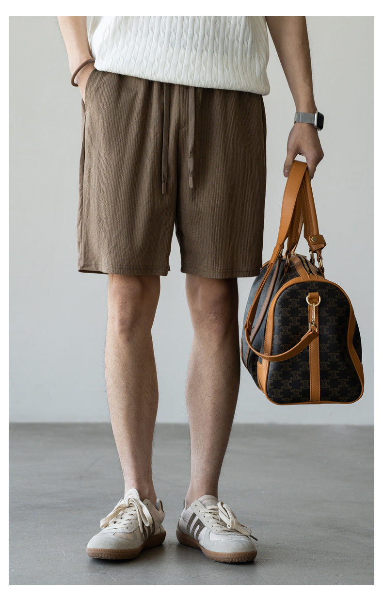 The Linen-Look Short — Elastic Waist
