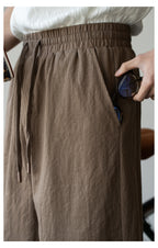 The Linen-Look Short — Elastic Waist