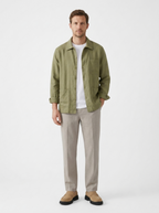 The Linen Overshirt — Lapel Cut