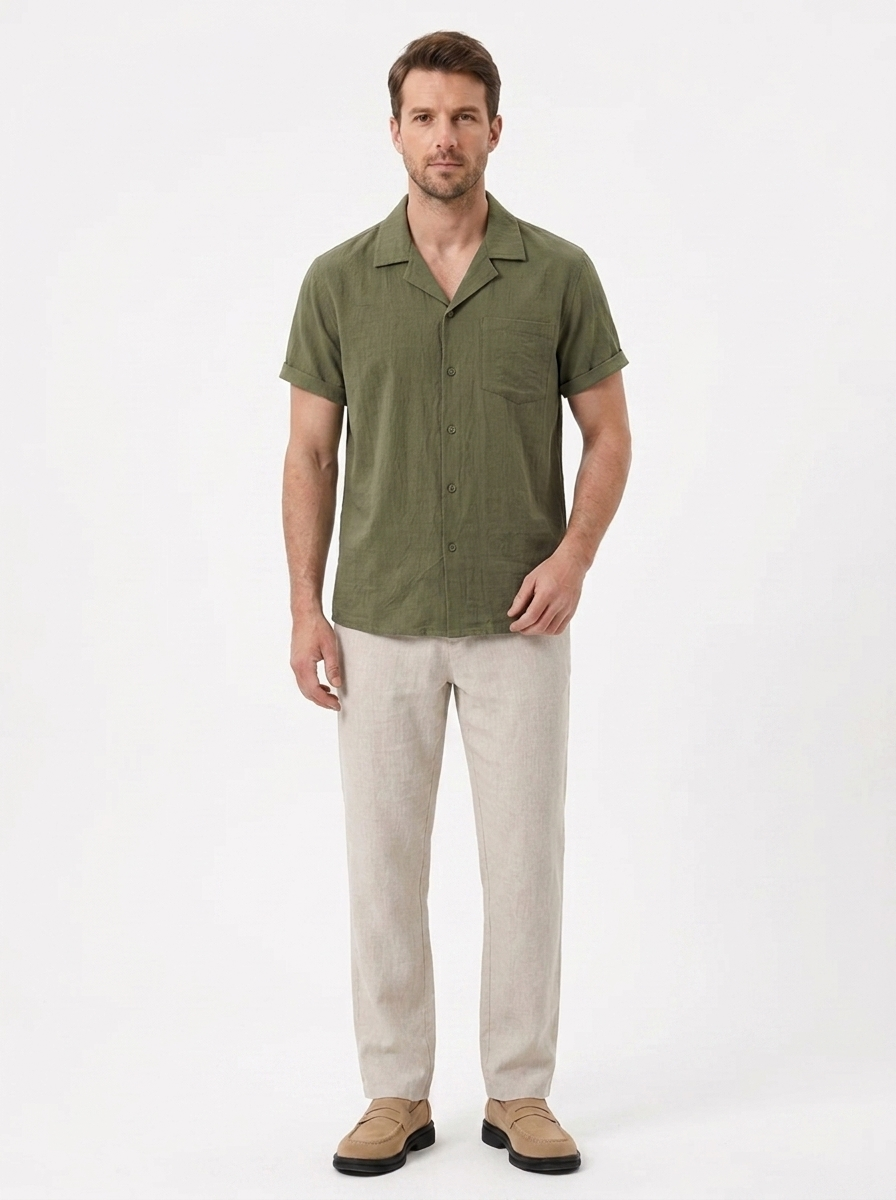 The Summer Linen Shirt — Short Sleeve