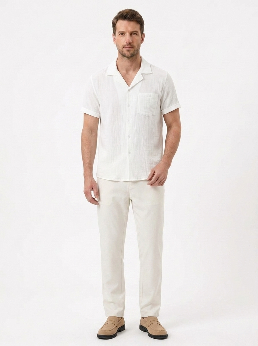 The Summer Linen Shirt — Short Sleeve