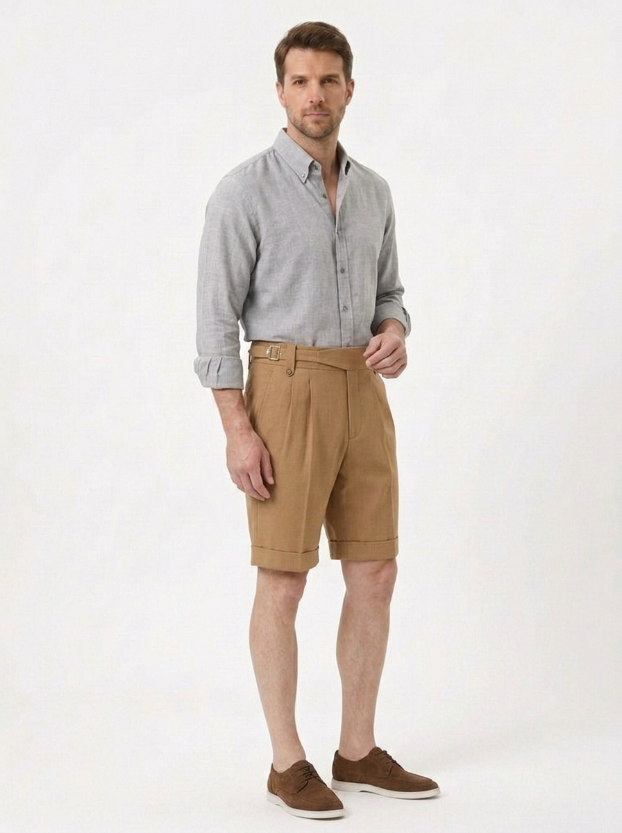 The Linen Work Shirt — Slim Lapel