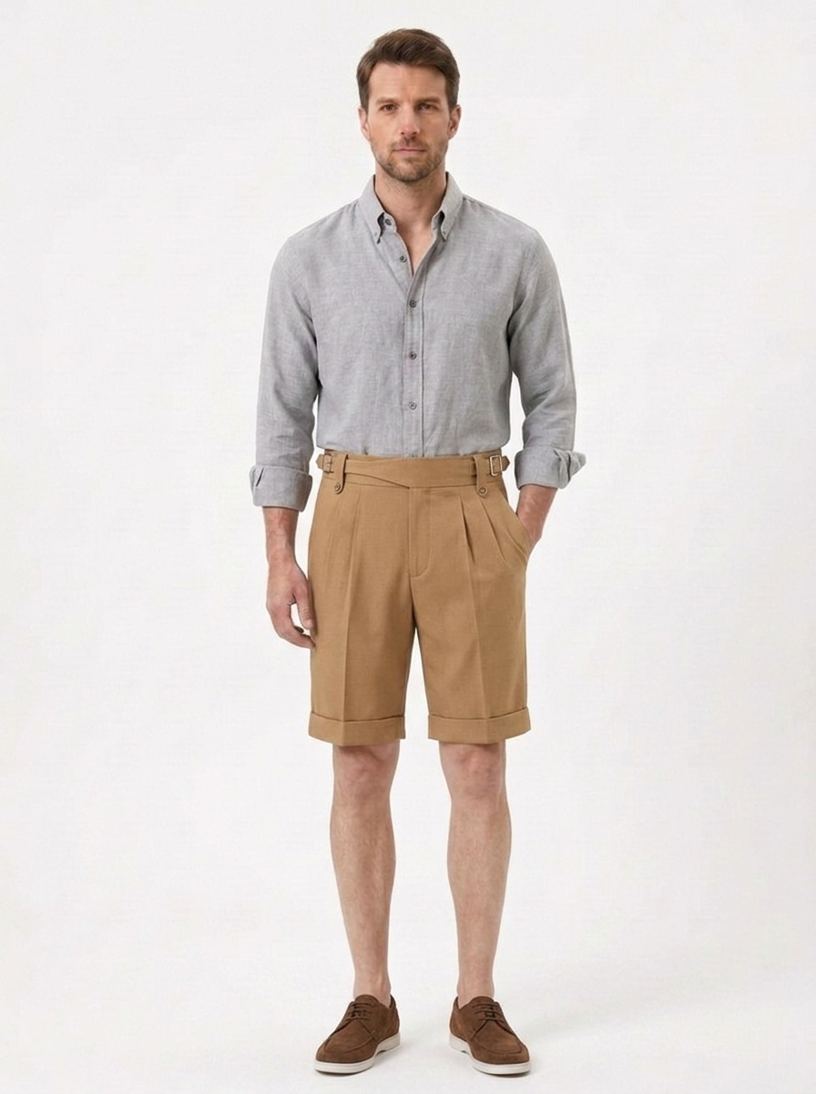 The Linen Work Shirt — Slim Lapel