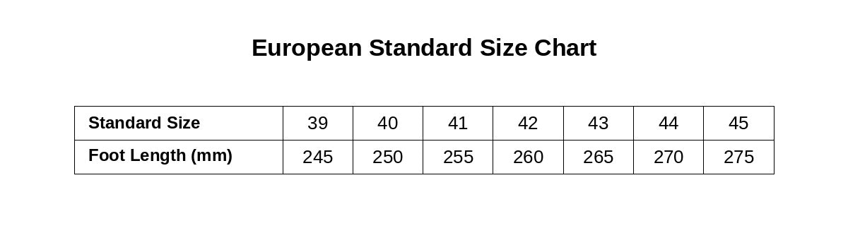 Size Guide