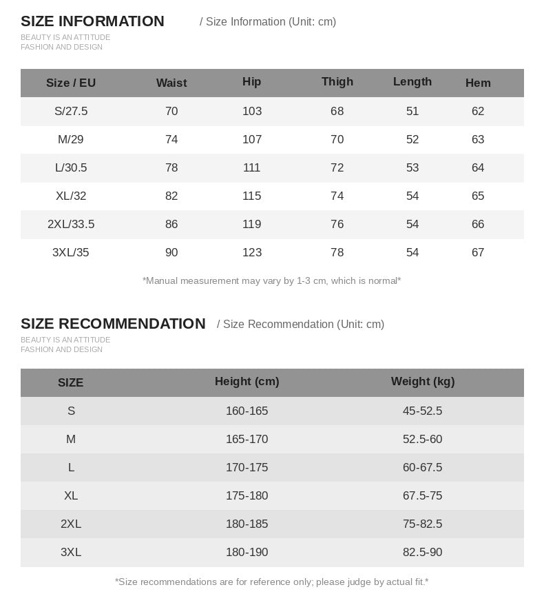 Size Guide