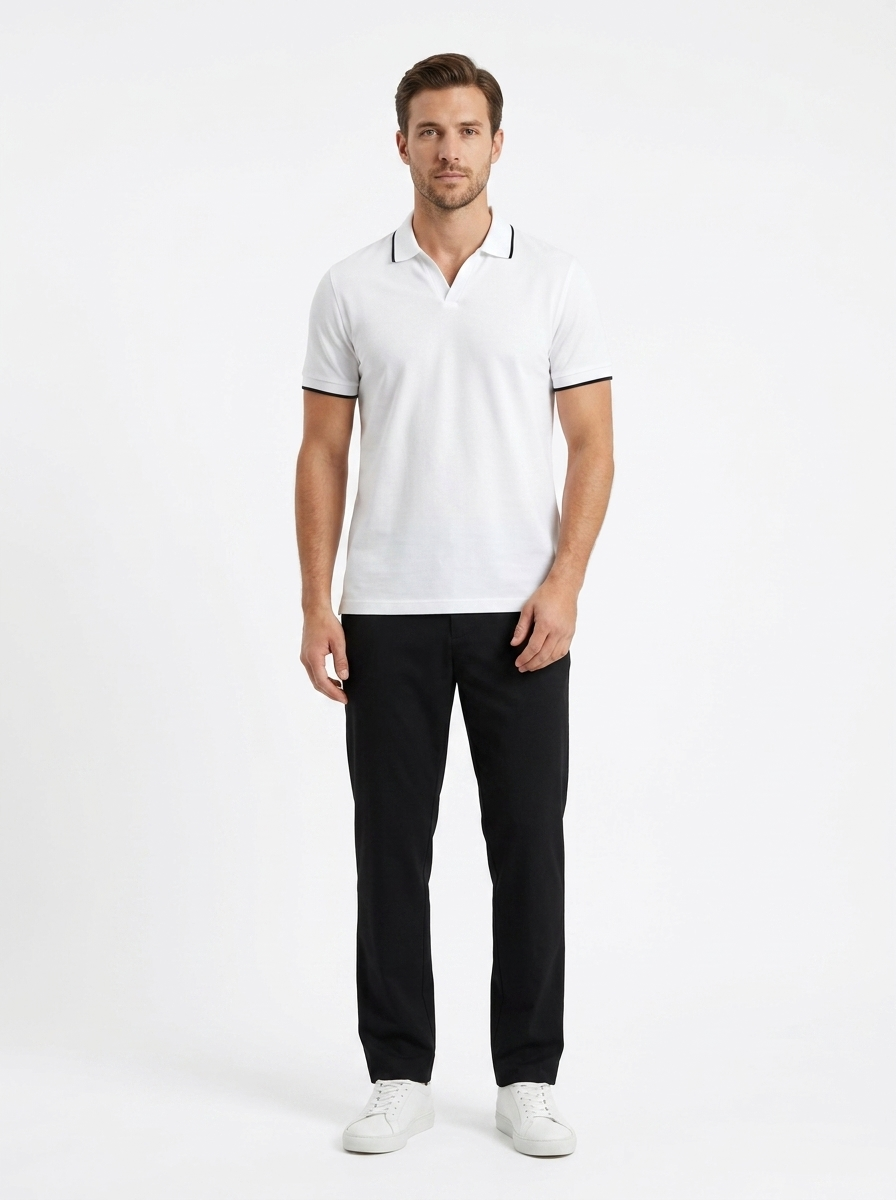 The Pique Polo — Mercerized Cotton