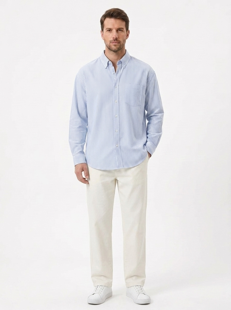 The Striped Overshirt — American Vintage