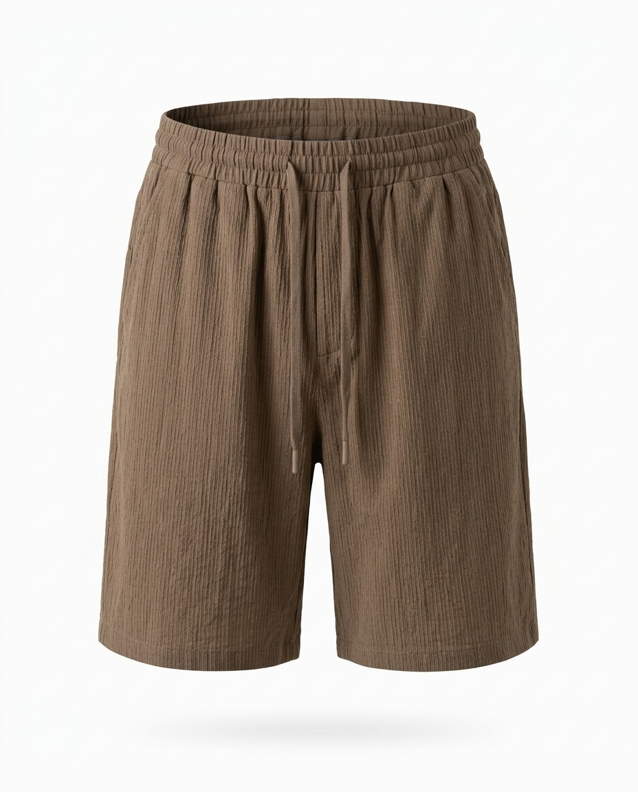 The Linen-Look Short — Elastic Waist