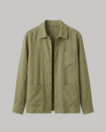 The Linen Overshirt — Lapel Cut