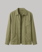 The Linen Overshirt — Lapel Cut
