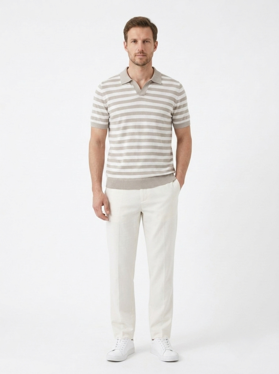 The Summer Polo — Striped, Slim