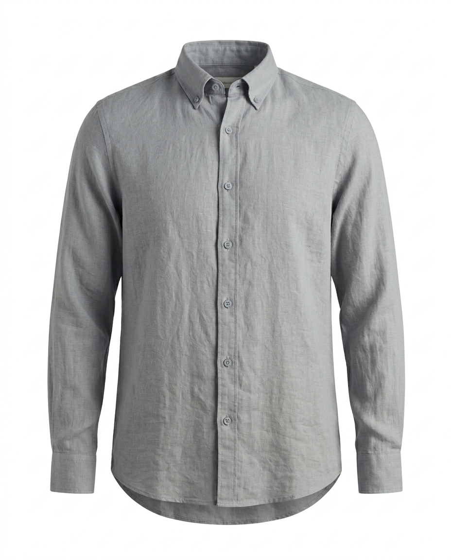 The Linen Work Shirt — Slim Lapel