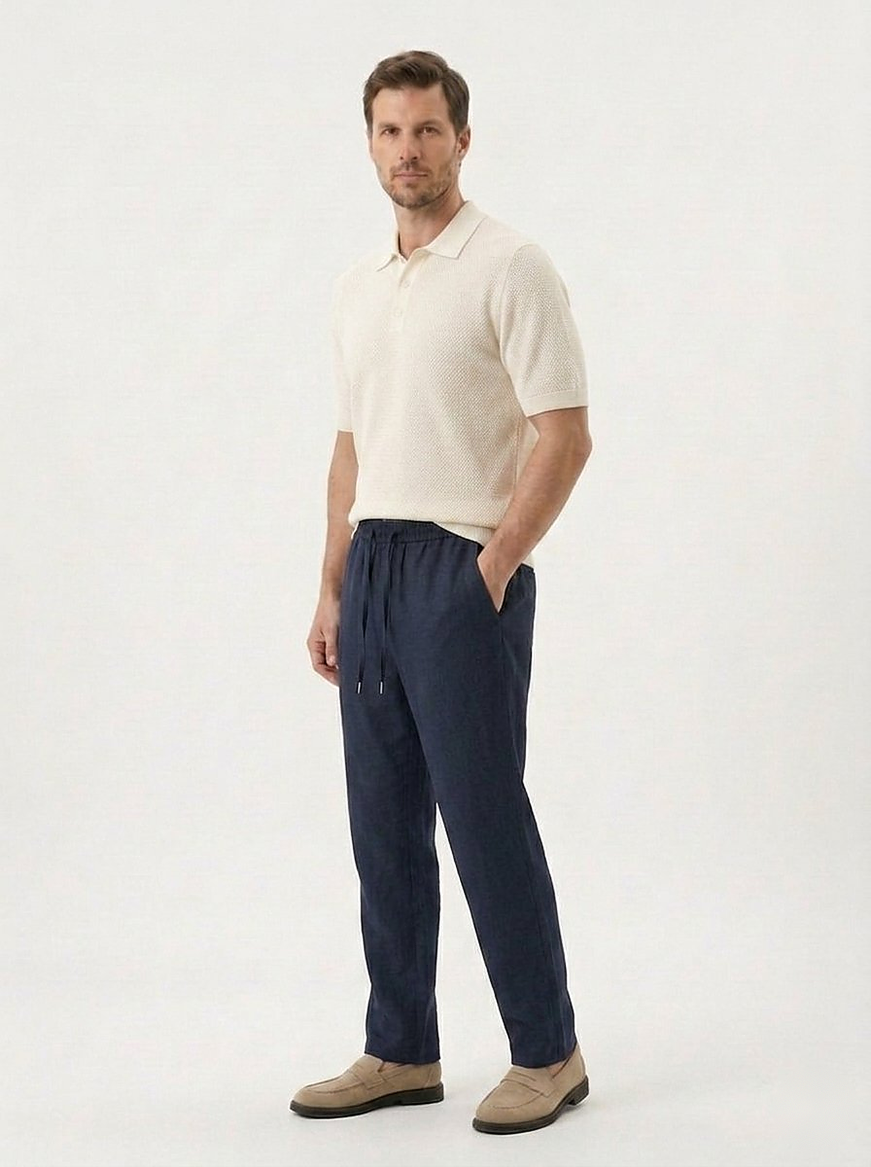 The Pure Linen Trouser — Straight Cut