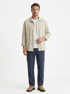 The Linen Overshirt — Lapel Cut